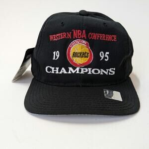 Houston Rockets 1995 Western NBA Champions Snapback Hat Starter Cap Rare New